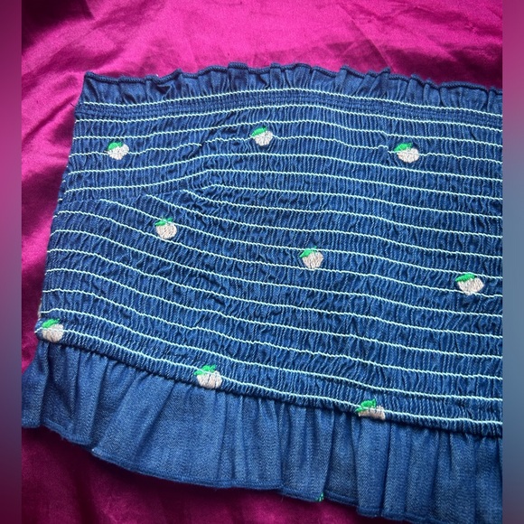 Urban Outfitters Rosie Ruffle Tube Top (S) - Picture 2 of 4